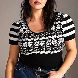 Anthropologie Maeve Trixie Sweater Tee